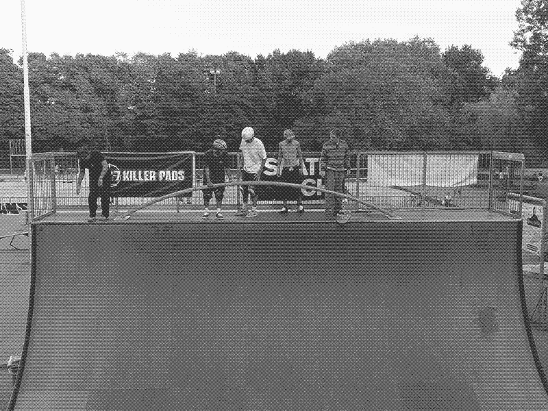 La barre bleu sur la vertical